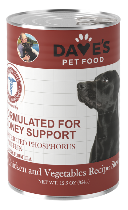 Restricted Diet Phosphorus – Chicken & Vegetable Stew for Dogs