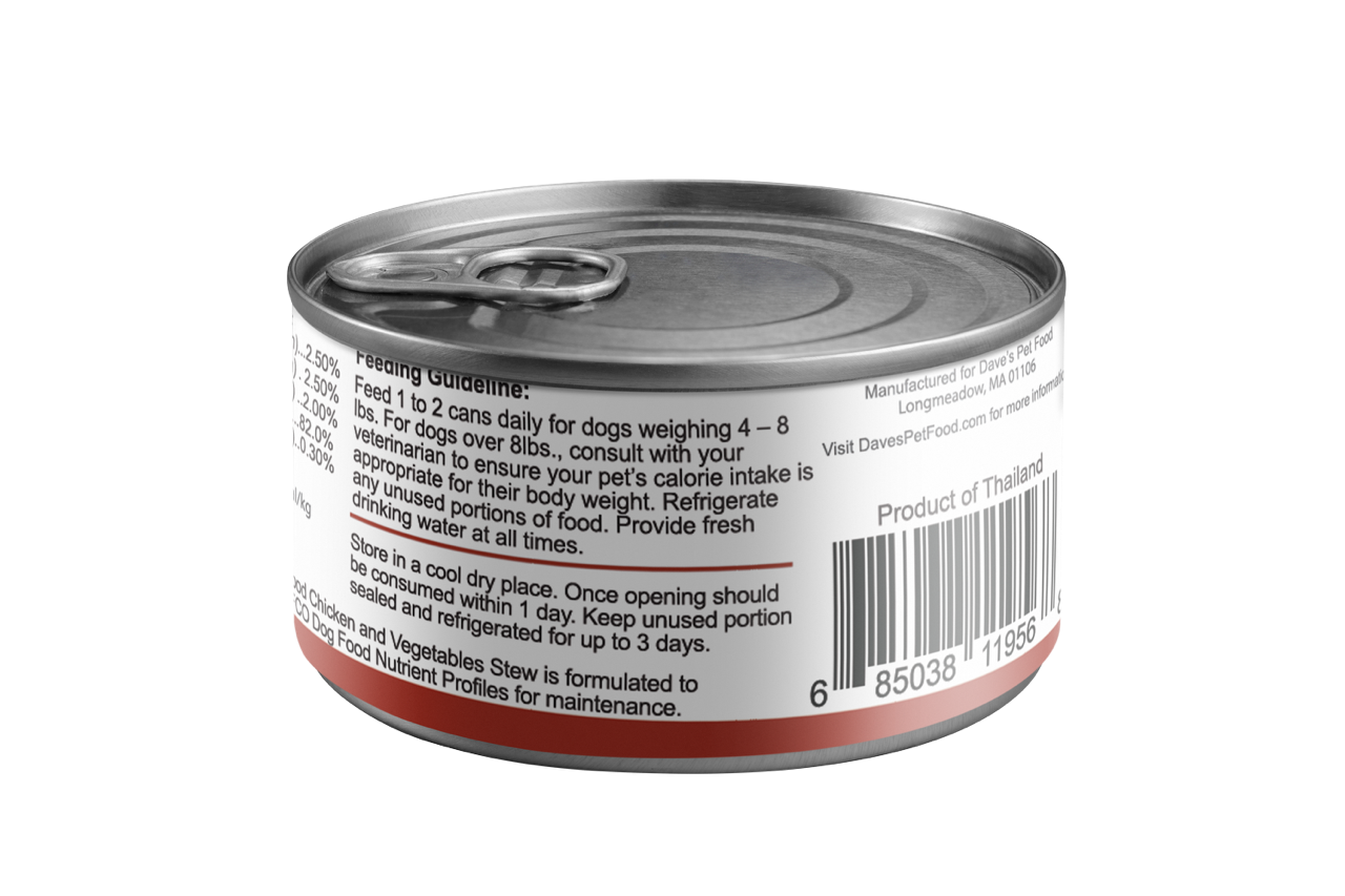 Restricted Diet Phosphorus – Chicken & Vegetable Stew for Dogs